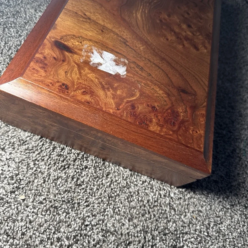 Vintage Italian Nordstrom Wood Jewelry Box Briarwood | Burlwood Italy